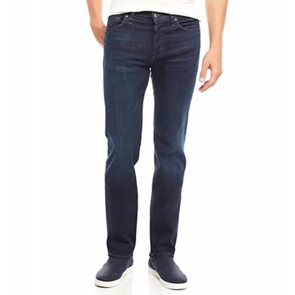 7 For All Mankind Standard Straight-Leg Jeans 32 - Picture 1 of 8